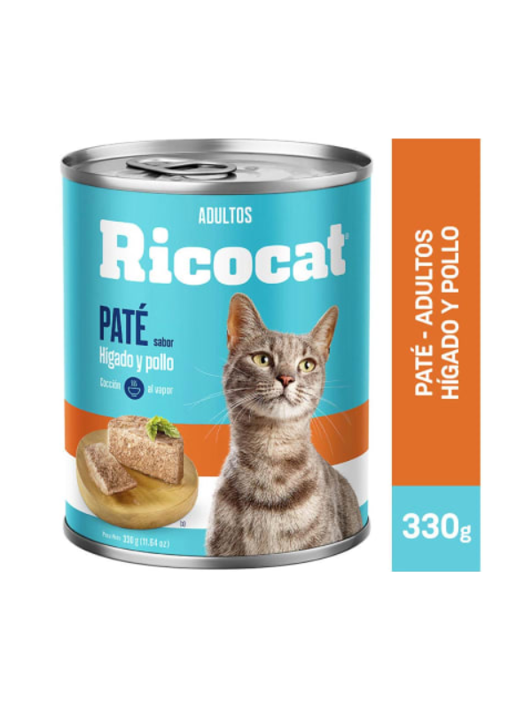 Ricocat_adulto_pate_higadopollo_lata_330g